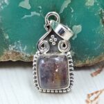 Lolite Sunstone 1" 925 Sterling Silver Pendant (RS13-425)