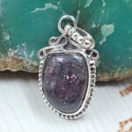 Lolite Sunstone 1" 925 Sterling Silver Pendant (RS13-427)