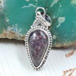 Lolite Sunstone 1" 925 Sterling Silver Pendant (RS13-428)