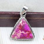 Pink Sea Sediment Jasper 1" 925 Sterling Silver Pendant (RS12-225)