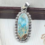 Sea Sediment Jasper 1.5" 925 Sterling Silver Pendant (RS12-246)