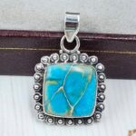 Sea Sediment Jasper 1" 925 Sterling Silver Pendant (RS12-251)