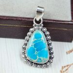 Sea Sediment Jasper 1.25" 925 Sterling Silver Pendant (RS12-252)