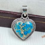 Sea Sediment Jasper 1" 925 Sterling Silver Pendant (RS12-256)