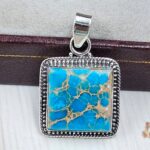 Sea Sediment Jasper 1" 925 Sterling Silver Pendant (RS12-258)