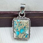 Sea Sediment Jasper 1" 925 Sterling Silver Pendant (RS12-265)