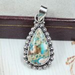 Sea Sediment Jasper 1.25" 925 Sterling Silver Pendant (RS12-268)