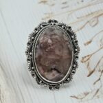 Orthoclase Feldspar Size US 10 925 Sterling Silver Ring (RS17-599)
