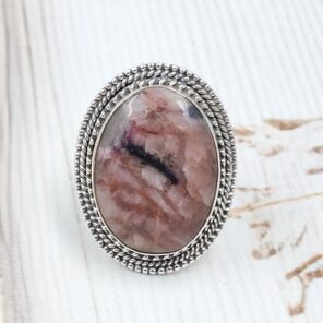 Orthoclase Feldspar Size US 7 925 Sterling Silver Ring (RS17-583)