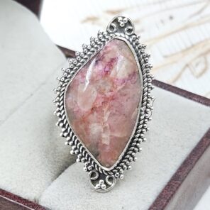 Orthoclase Feldspar Size US 9 925 Sterling Silver Ring (RS17-596)