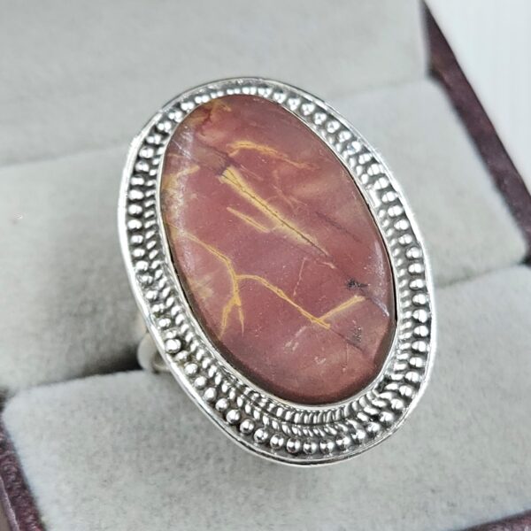 Imperial Jasper Size US 10 925 Sterling Silver Ring (REXT123-32) - Image 2