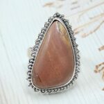 Imperial Jasper Size US 9 925 Sterling Silver Ring (REXT123-39)