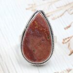 Imperial Jasper Size US 7 925 Sterling Silver Ring (REXT123-41)