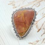 Imperial Jasper Size US 7 925 Sterling Silver Ring (REXT123-46)
