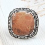 Imperial Jasper Size US 9 925 Sterling Silver Ring (REXT123-49)