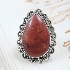 Imperial Jasper Size US 7 925 Sterling Silver Ring (REXT123-50)