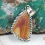 Imperial Jasper 1.25" 925 Sterling Silver Pendant (REXT22-82)