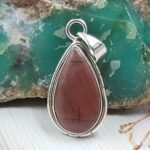 Imperial Jasper 1.25" 925 Sterling Silver Pendant (REXT22-88)