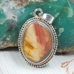 Imperial Jasper 1.25" 925 Sterling Silver Pendant (REXT22-96)
