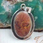 Imperial Jasper 1.5" 925 Sterling Silver Pendant (REXT22-99)