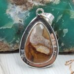 Imperial Jasper 1.25" 925 Sterling Silver Pendant (REXT22-106)