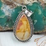 Imperial Jasper 1.5" 925 Sterling Silver Pendant (REXT22-111)