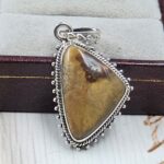 Imperial Jasper 1.25" 925 Sterling Silver Pendant (REXT22-113)