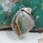 Imperial Jasper 1.25" 925 Sterling Silver Pendant (REXT22-116)