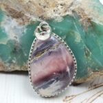 Porcelain Jasper 1.5" 925 Sterling Silver Pendant (REXT126-36)