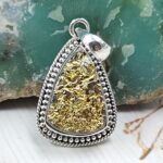 Titanium Druzy 1.25" 925 Sterling Silver Pendant (REXT126-20)