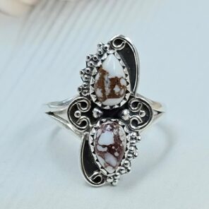 Wild Horse Jasper 925 Sterling Silver Ring (REXT133-8)
