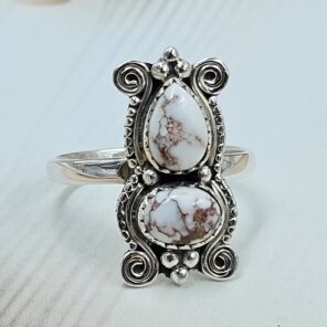 Wild Horse Jasper 925 Sterling Silver Ring (REXT133-14)