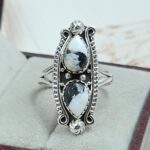 White Buffalo Turquoise 925 Sterling Silver Ring (REXT133-32)