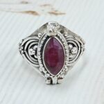 Ruby 925 Sterling Silver Poision Box Ring (REXT125-40)
