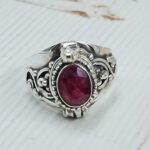 Ruby 925 Sterling Silver Poision Box Ring (REXT125-29)