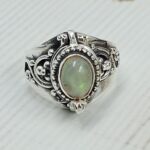Ethiopian Opal 925 Sterling Silver Poision Box Ring (REXT125-34)