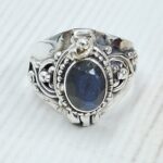 Labradorite 925 Sterling Silver Poision Box Ring (REXT125-32)