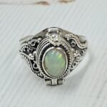 Ethiopian Opal 925 Sterling Silver Poision Box Ring (REXT125-62)