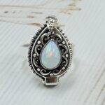 Ethiopian Opal 925 Sterling Silver Poision Box Ring (REXT125-48)