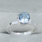 Blue Topaz 925 Sterling Silver Ring (REXT126-15)