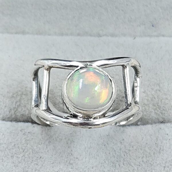 Ethiopian Opal 925 Sterling Silver Ring (REXT127-4) - Image 2