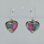 Cotton Candy Turquoise 1.5" 925 Sterling Silver Earring (REXT128-96)