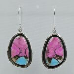 Cotton Candy Turquoise 1.5" 925 Sterling Silver Earring (REXT128-15)