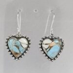 Cotton Candy Turquoise 1.5" 925 Sterling Silver Earring (REXT128-146)