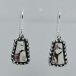 Cotton Candy Turquoise 1.5" 925 Sterling Silver Earring (REXT128-166)