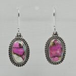 Cotton Candy Turquoise 1.5" 925 Sterling Silver Earring (REXT128-150)