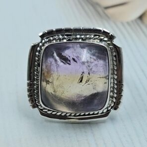 Ametrine Size US 9 925 Sterling Silver Ring (REXT29-292)
