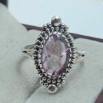 Cracked Crystal Quartz Size US 10 925 Sterling Silver Ring (REXT29-304)