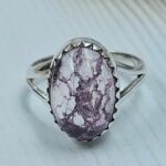 Cracked Crystal Quartz Size US 6 925 Sterling Silver Ring (REXT29-315)