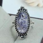 Cracked Crystal Quartz Size US 9 925 Sterling Silver Ring (REXT29-316)
